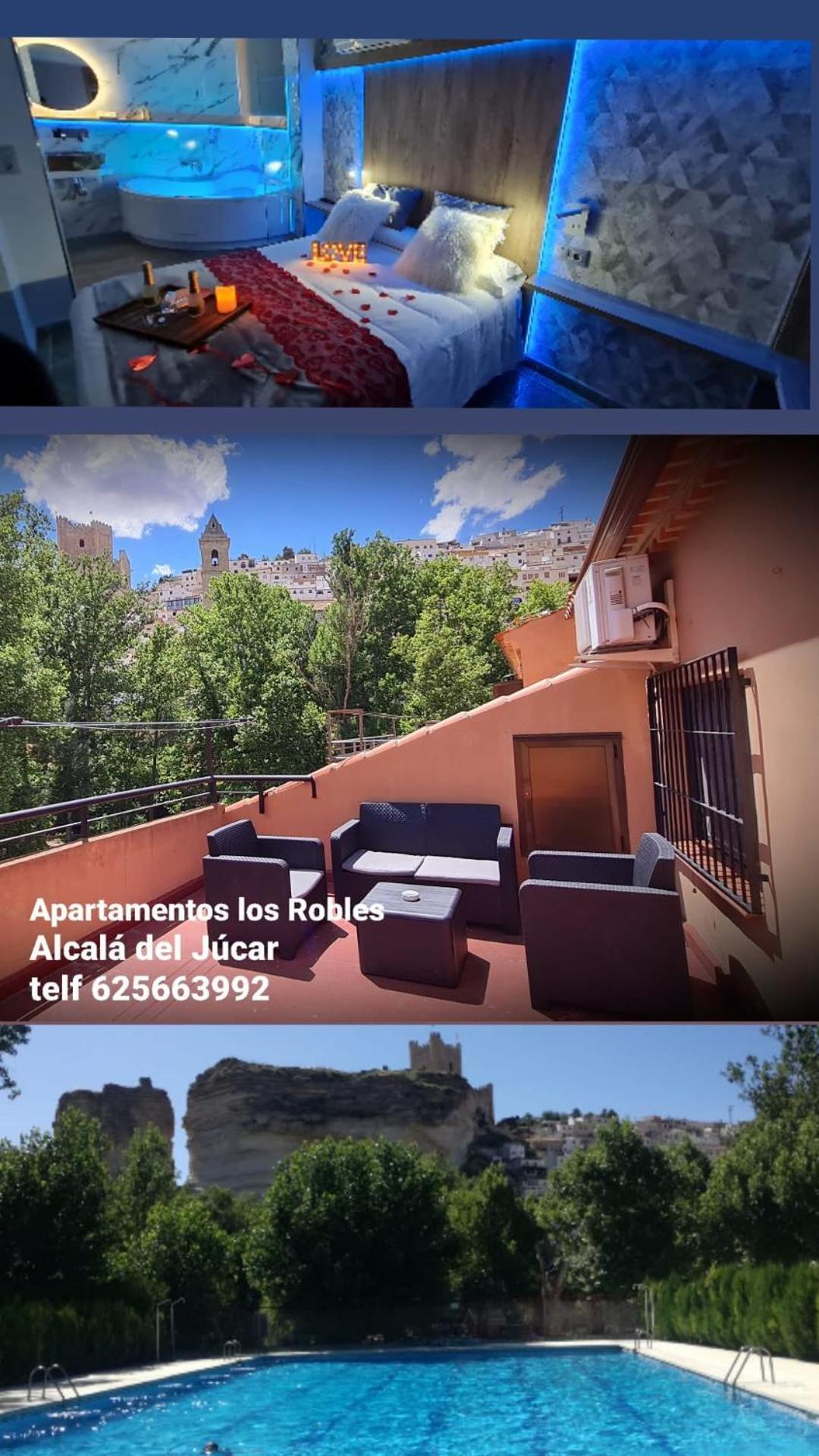 Apartamentos Los Robles Alcala del Jucar Exterior foto